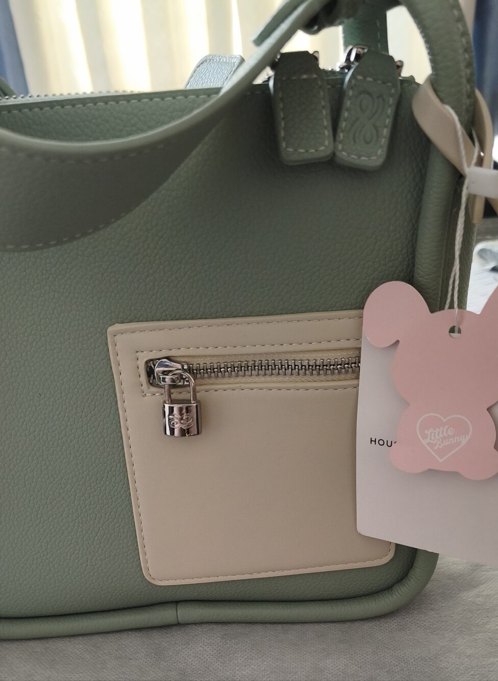 House of Littlebunny Mint & Cream Shoulder Bag